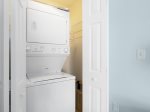 1st floor stackable washer and dryer 1 of 2 laundry closets in unit